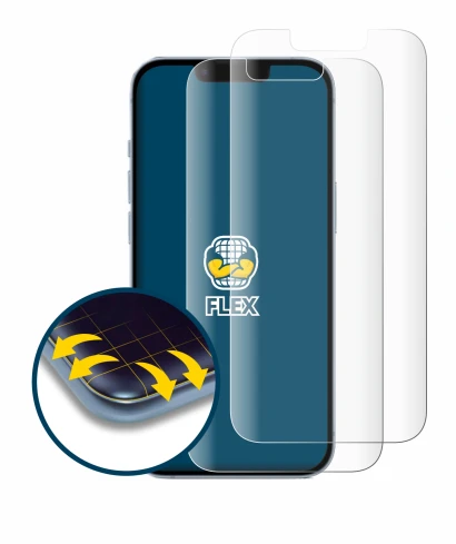 Imagen del dispositivo Apple iPhone 14 con una amplia variedad de protectores de pantalla.