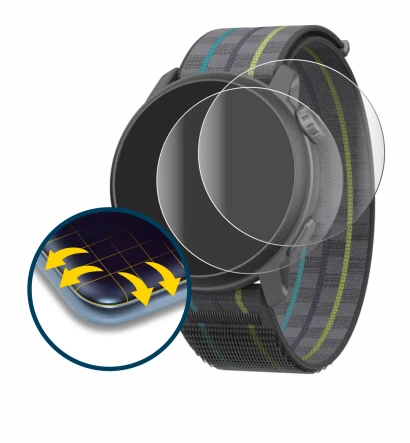 Imagen del dispositivo Coros Pace 3 con una amplia variedad de protectores de pantalla.
