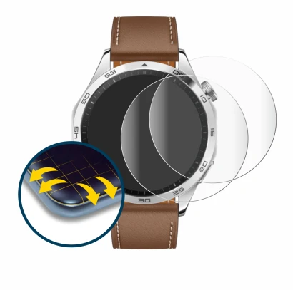 Imagen del dispositivo Huawei Watch GT 4 (46mm) con una amplia variedad de protectores de pantalla.