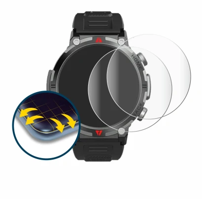 Imagen del dispositivo IFMDA S100 1.45" con una amplia variedad de protectores de pantalla.