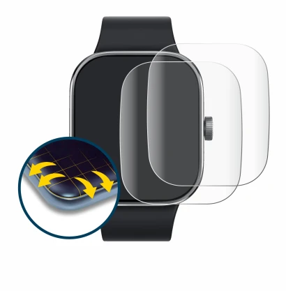 Imagen del dispositivo Xiaomi Redmi Watch 4 con una amplia variedad de protectores de pantalla.