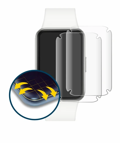 Imagen del dispositivo Samsung Galaxy Fit3 con una amplia variedad de protectores de pantalla.