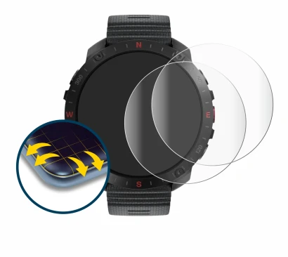 Imagen del dispositivo Polar Grit X2 Pro con una amplia variedad de protectores de pantalla.