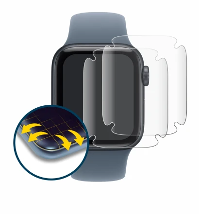 Imagen del dispositivo Apple Watch SE 3 (40 mm) con una amplia variedad de protectores de pantalla.