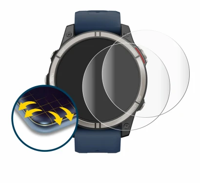 Imagen del dispositivo Garmin quatix 7 Pro con una amplia variedad de protectores de pantalla.