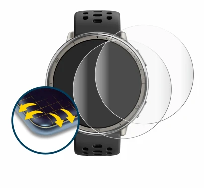 Imagen del dispositivo Amazfit Active 2 con una amplia variedad de protectores de pantalla.