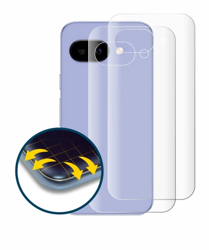 Imagen del dispositivo Google Pixel 9a (Trasero) con una amplia variedad de protectores de pantalla.
