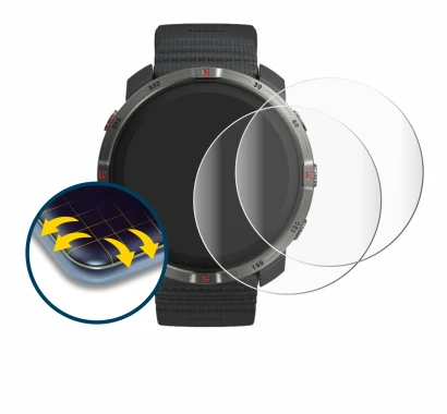 Imagen del dispositivo Polar Grit X2 con una amplia variedad de protectores de pantalla.
