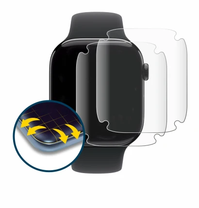 Imagen del dispositivo Apple Watch Series 11 (46 mm) con una amplia variedad de protectores de pantalla.