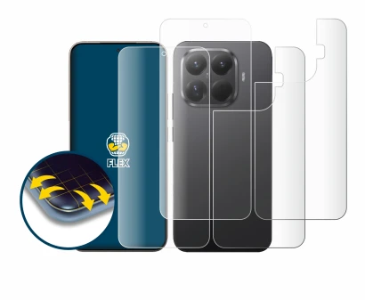 Imagen del dispositivo Xiaomi 15T Pro (Frontal+Trasero) con una amplia variedad de protectores de pantalla.