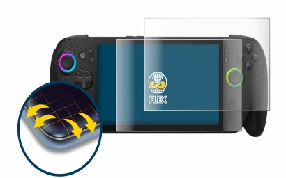 Imagen del dispositivo ASUS ROG Xbox Ally X con una amplia variedad de protectores de pantalla.