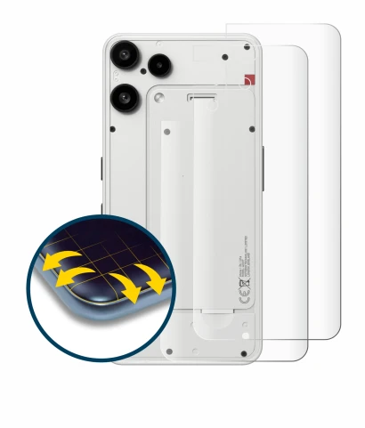 Imagen del dispositivo Nothing Phone (3a) Lite (Trasero) con una amplia variedad de protectores de pantalla.