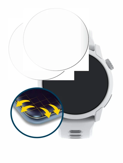 Imagen del dispositivo Coros Pace 4 con una amplia variedad de protectores de pantalla.