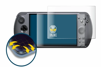 Imagen del dispositivo GPD Win 5 con una amplia variedad de protectores de pantalla.