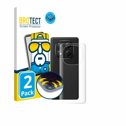 Parte frontal de un envase de producto con el logotipo de la marca BROTECT. Al lado se muestra el dispositivo Xiaomi Redmi Not