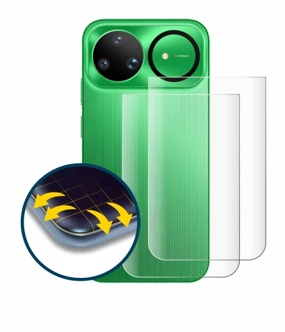 Imagen del dispositivo Huawei Nova 15 Ultra (Trasero) con una amplia variedad de protectores de pantalla.