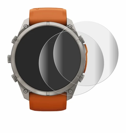 Imagen del dispositivo Garmin Fenix 9 Pro (51 mm) con una amplia variedad de protectores de pantalla.