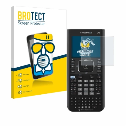 Parte frontal de un envase de producto con el logotipo de la marca BROTECT. Al lado se muestra el dispositivo Texas Instrument