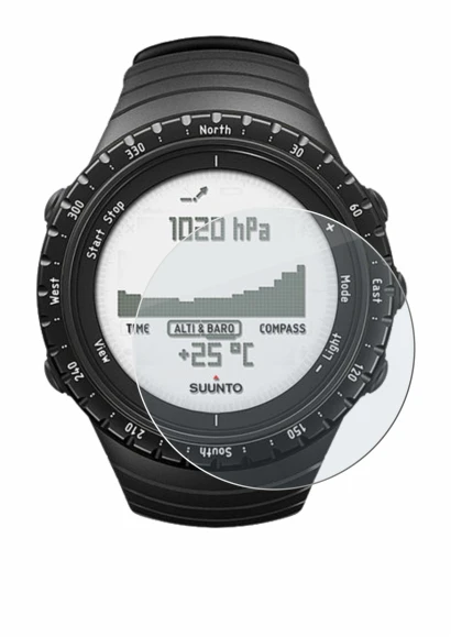 Imagen del dispositivo Suunto Core Regular Black con una amplia variedad de protectores de pantalla.