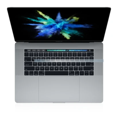 Imagen del dispositivo Apple MacBook Pro 15" 2017 (SÓLO Touch Bar) con una amplia variedad de protectores de pantalla.