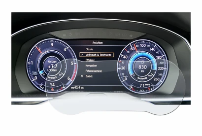Imagen del dispositivo Volkswagen Tiguan 2017 Active Info Cockpit 12.3" con una amplia variedad de protectores de pantalla.