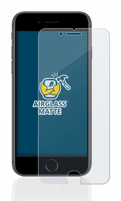 Imagen del dispositivo Apple iPhone 8 con una amplia variedad de protectores de pantalla.