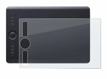 Imagen del dispositivo Wacom Intuos Pro M (2017) con una amplia variedad de protectores de pantalla.
