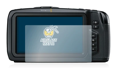 Imagen del dispositivo Blackmagic Pocket Cinema Camera 4K con una amplia variedad de protectores de pantalla.