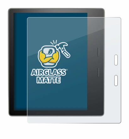 Imagen del dispositivo Amazon Kindle Oasis 2019 (10a Gen.) con una amplia variedad de protectores de pantalla.