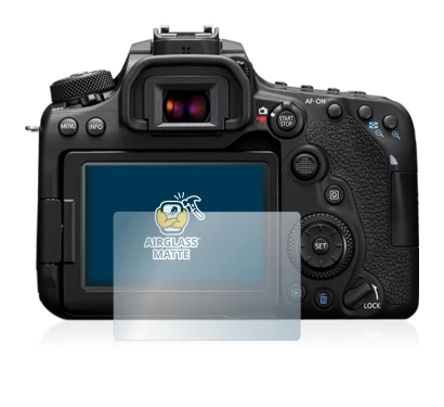 Imagen del dispositivo Canon EOS 90D con una amplia variedad de protectores de pantalla.