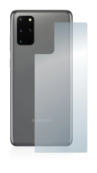 Imagen del dispositivo Samsung Galaxy S20 Plus 5G (Trasero) con una amplia variedad de protectores de pantalla.