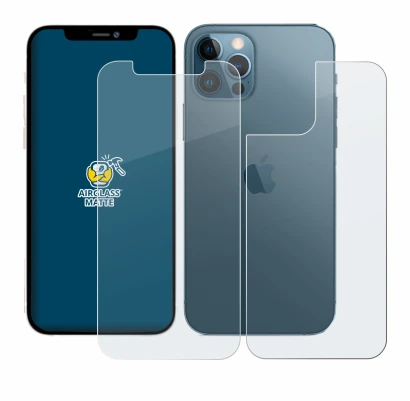 Imagen del dispositivo Apple iPhone 12 Pro (Frontal+Trasero) con una amplia variedad de protectores de pantalla.