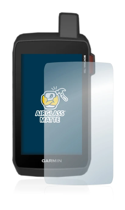 Imagen del dispositivo Garmin Montana 750i con una amplia variedad de protectores de pantalla.