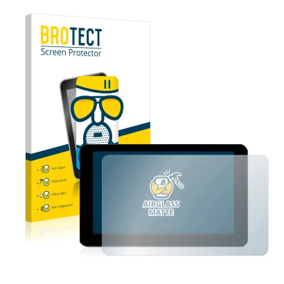 Parte frontal de un envase de producto con el logotipo de la marca BROTECT. Al lado se muestra el dispositivo Zontes 310V Crui