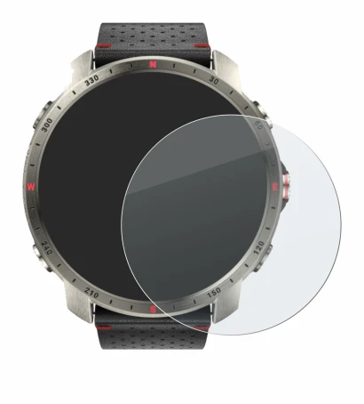 Imagen del dispositivo Polar Grit X Pro Titan con una amplia variedad de protectores de pantalla.