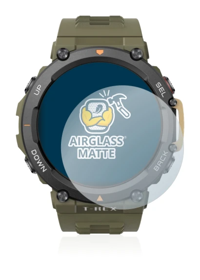 Imagen del dispositivo Huami Amazfit T-Rex 2 con una amplia variedad de protectores de pantalla.