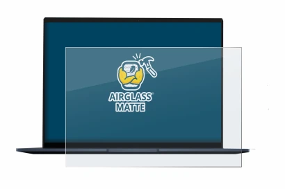 Imagen del dispositivo ASUS ZenBook 14 OLED con una amplia variedad de protectores de pantalla.