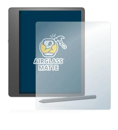 Imagen del dispositivo Amazon Kindle Scribe con una amplia variedad de protectores de pantalla.