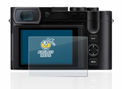 Imagen del dispositivo Leica Q3 con una amplia variedad de protectores de pantalla.