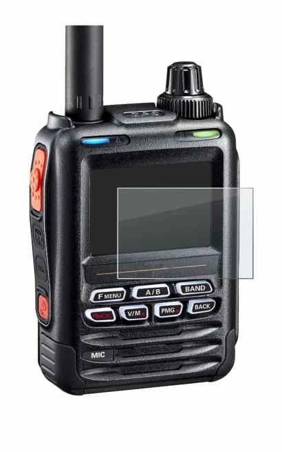 Imagen del dispositivo Yaesu FT-5DE/DR con una amplia variedad de protectores de pantalla.
