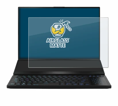 Imagen del dispositivo ASUS ROG Zephyrus Duo 16 2023 con una amplia variedad de protectores de pantalla.