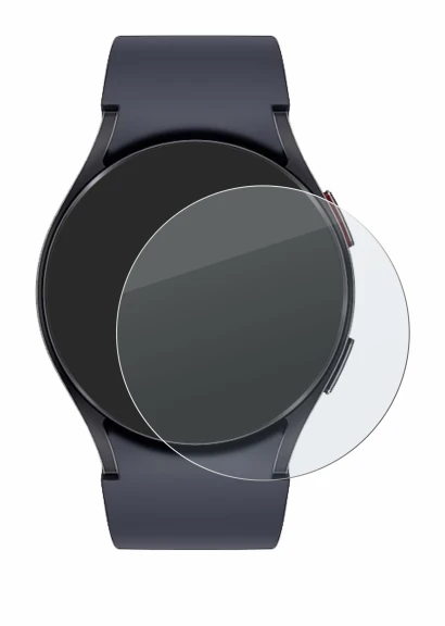 Imagen del dispositivo Samsung Galaxy Watch 6 (44 mm) con una amplia variedad de protectores de pantalla.