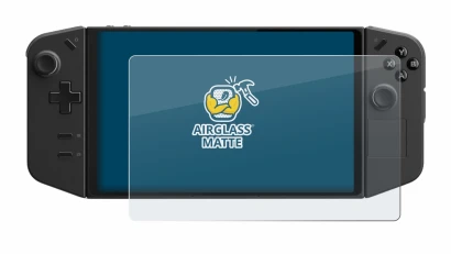 Imagen del dispositivo Lenovo Legion Go con una amplia variedad de protectores de pantalla.