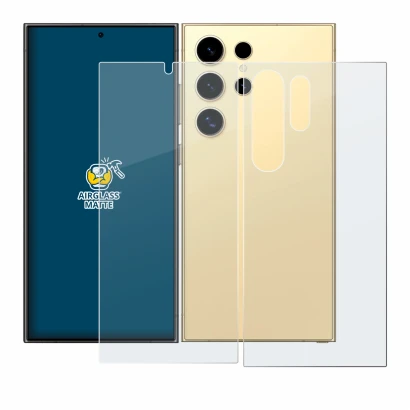 Imagen del dispositivo Samsung Galaxy S24 Ultra (case-friendly) (Frontal+Trasero) con una amplia variedad de protectores de pa