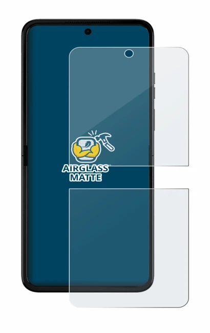 Imagen del dispositivo Motorola Razr 50 Ultra con una amplia variedad de protectores de pantalla.