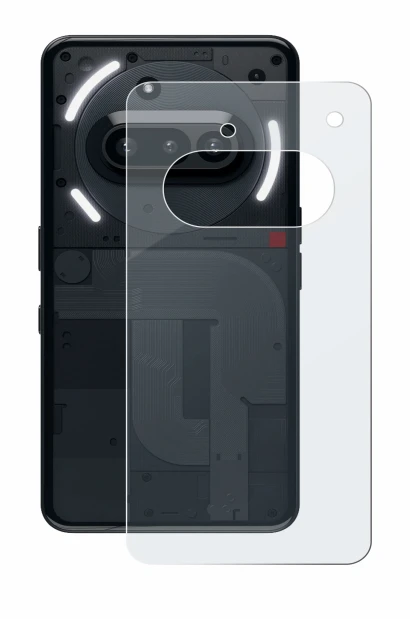 Imagen del dispositivo Nothing Phone (3a) (Trasero) con una amplia variedad de protectores de pantalla.