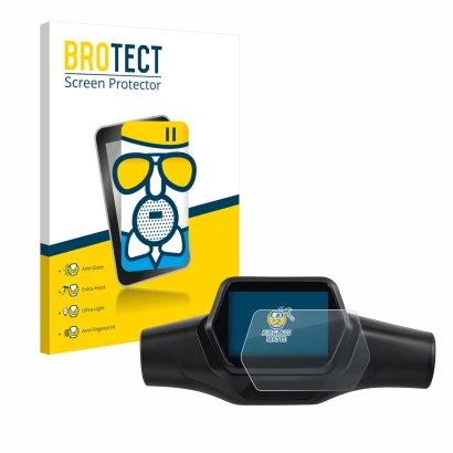 Parte frontal de un envase de producto con el logotipo de la marca BROTECT. Al lado se muestra el dispositivo Segway Ninebot Z