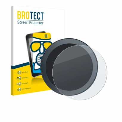 Parte frontal de un envase de producto con el logotipo de la marca BROTECT. Al lado se muestra el dispositivo QJ Motor SRV 600