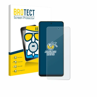 Parte frontal de un envase de producto con el logotipo de la marca BROTECT. Al lado se muestra el dispositivo Oppo A5 Energy c