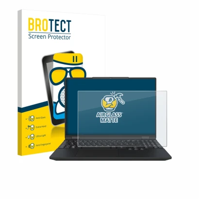 Parte frontal de un envase de producto con el logotipo de la marca BROTECT. Al lado se muestra el dispositivo Tuxedo InfinityB